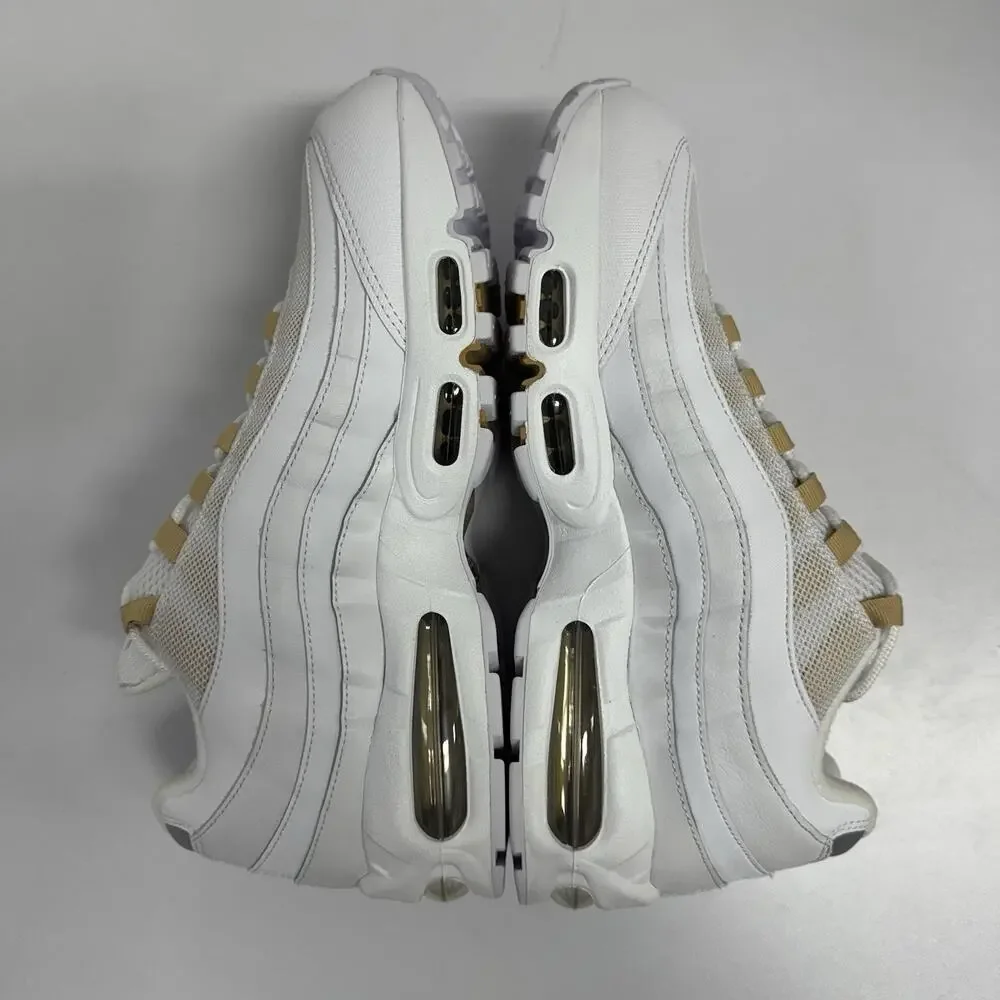 Nike Air Max 95 OG White Metallic Gold IB1667 101 Size 8 Men Mesh Runner Chucky